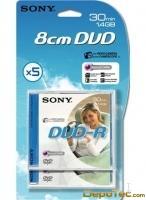 Imagen: 0 - Sony DVD-R 8CM 30 MIN. Recordable Supl 5PK